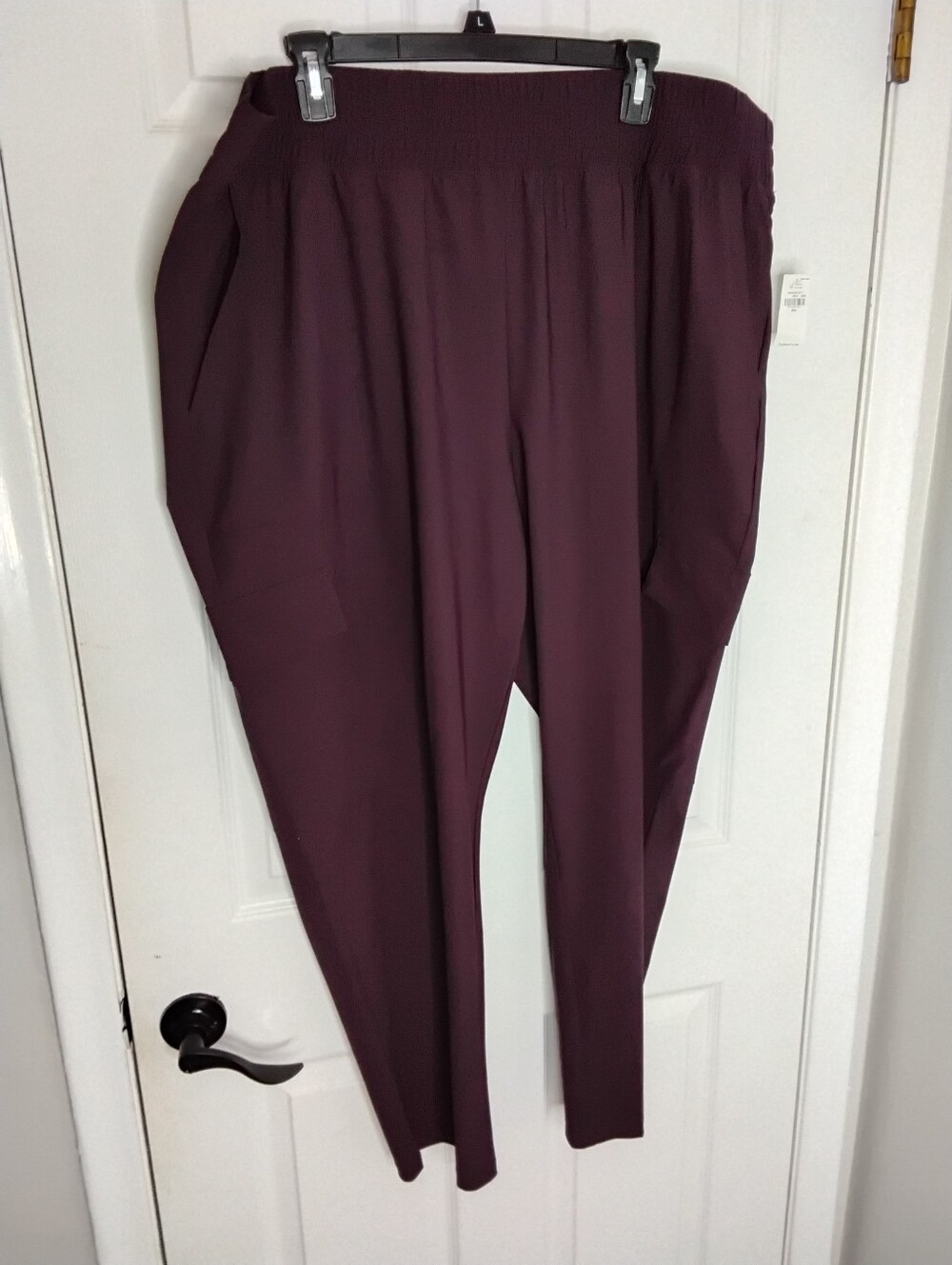 Old Navy Women's Maroon Smocked-Waist Harem Pants